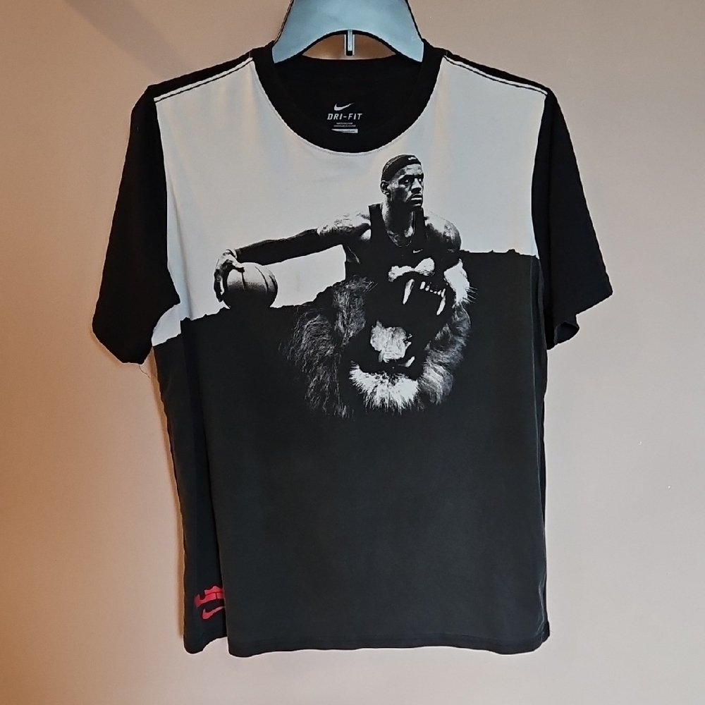 Nike Dri-FIT LeBron James Graphic T-Shirt Size Boys XL Basketball Tee